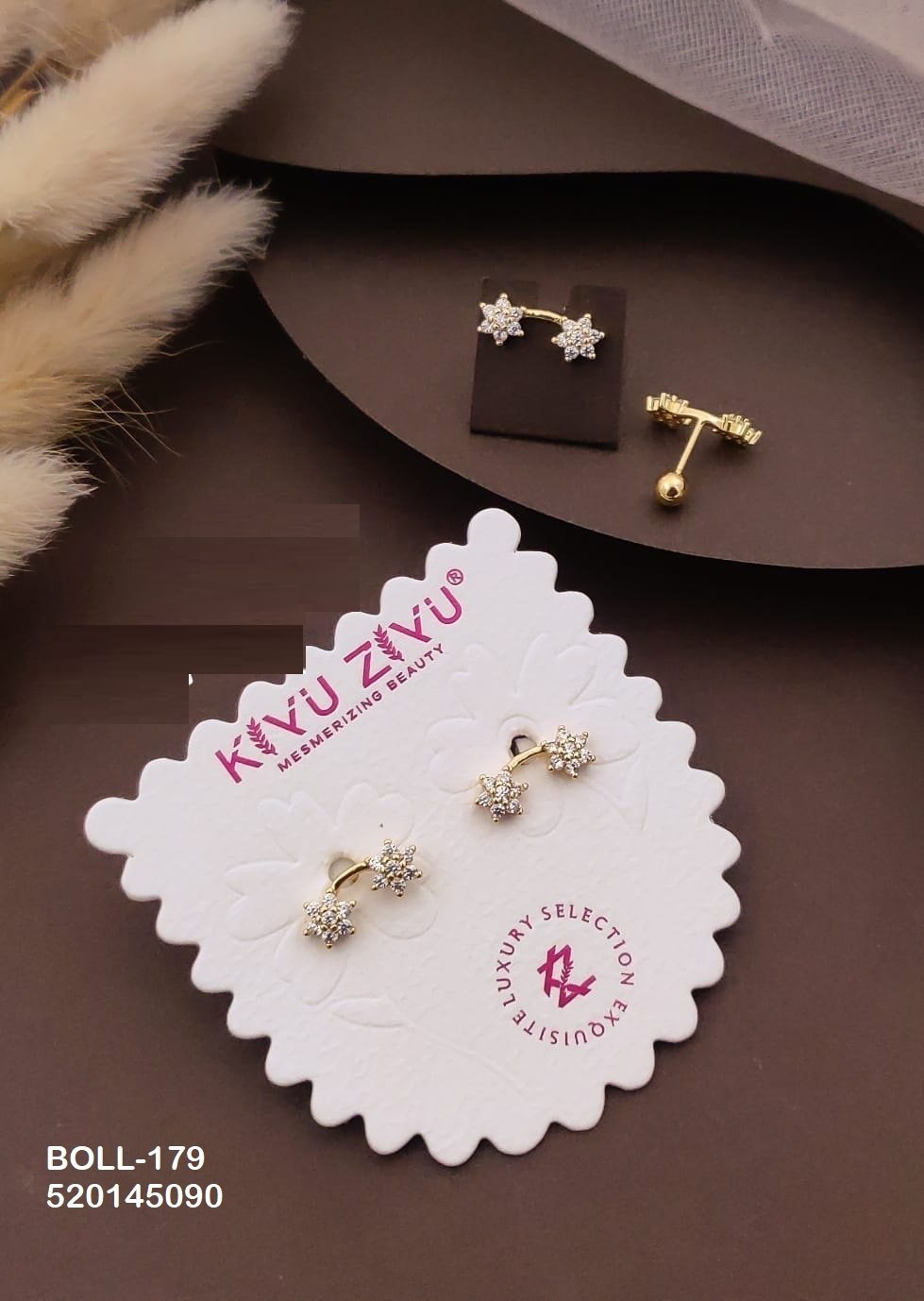 boll 179.jpg BOLL-179 Anti Tarnish Imported Boll Back Studs from Kiyu Ziyu by Zyra Creation