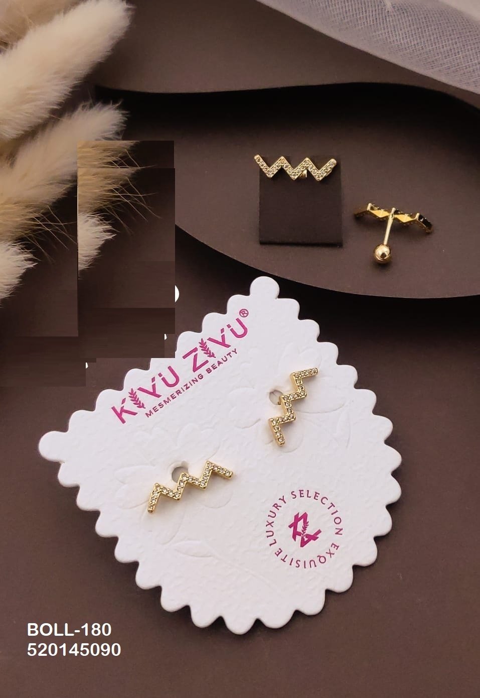 boll 180.jpg BOLL-180 Anti Tarnish Imported Boll Back Studs from Kiyu Ziyu by Zyra Creation