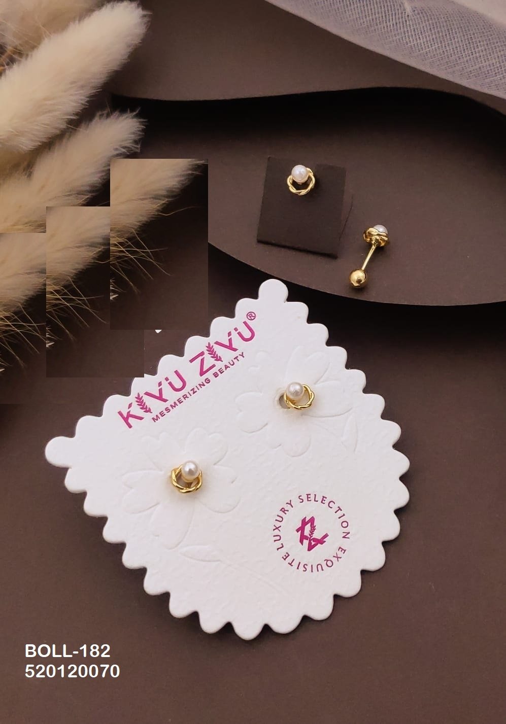 boll 182.jpg BOLL-182 Anti Tarnish Imported Boll Back Studs from Kiyu Ziyu by Zyra Creation