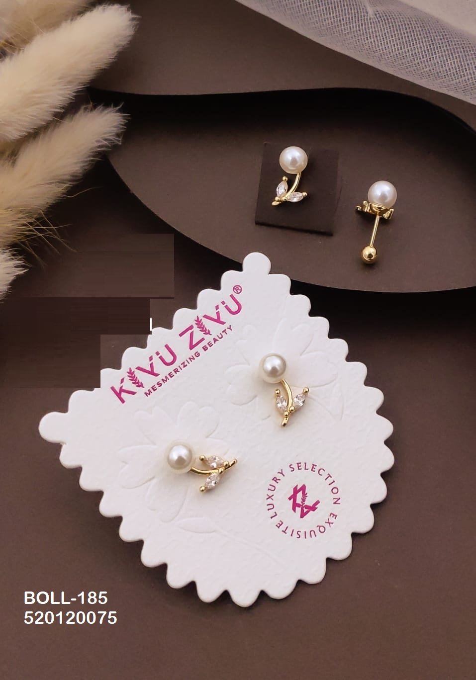 boll 185.jpg BOLL-185 Anti Tarnish Imported Boll Back Studs from Kiyu Ziyu by Zyra Creation