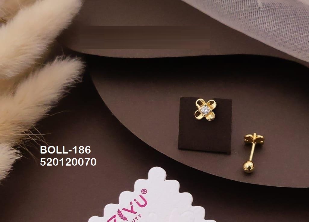 boll 186.jpg BOLL-186 Anti Tarnish Imported Boll Back Studs from Kiyu Ziyu by Zyra Creation