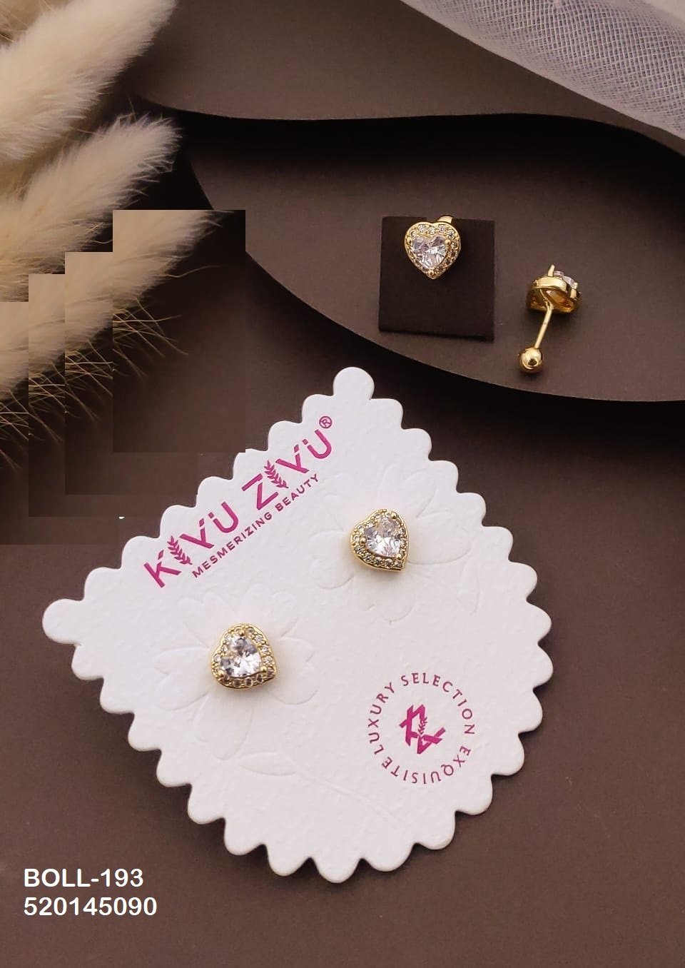 boll 193.jpg BOLL-193 Anti Tarnish Imported Boll Back Studs from Kiyu Ziyu by Zyra Creation