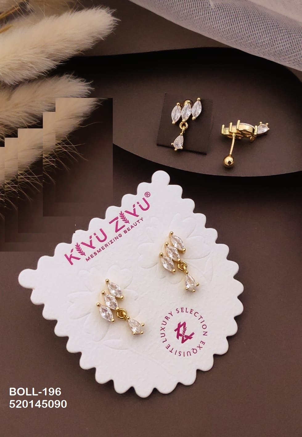 boll 196.jpg BOLL-196 Anti Tarnish Imported Boll Back Studs from Kiyu Ziyu by Zyra Creation