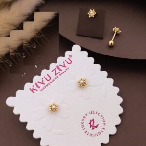 BOLL-197 Anti Tarnish Imported Boll Back Studs from Kiyu Ziyu by Zyra Creation