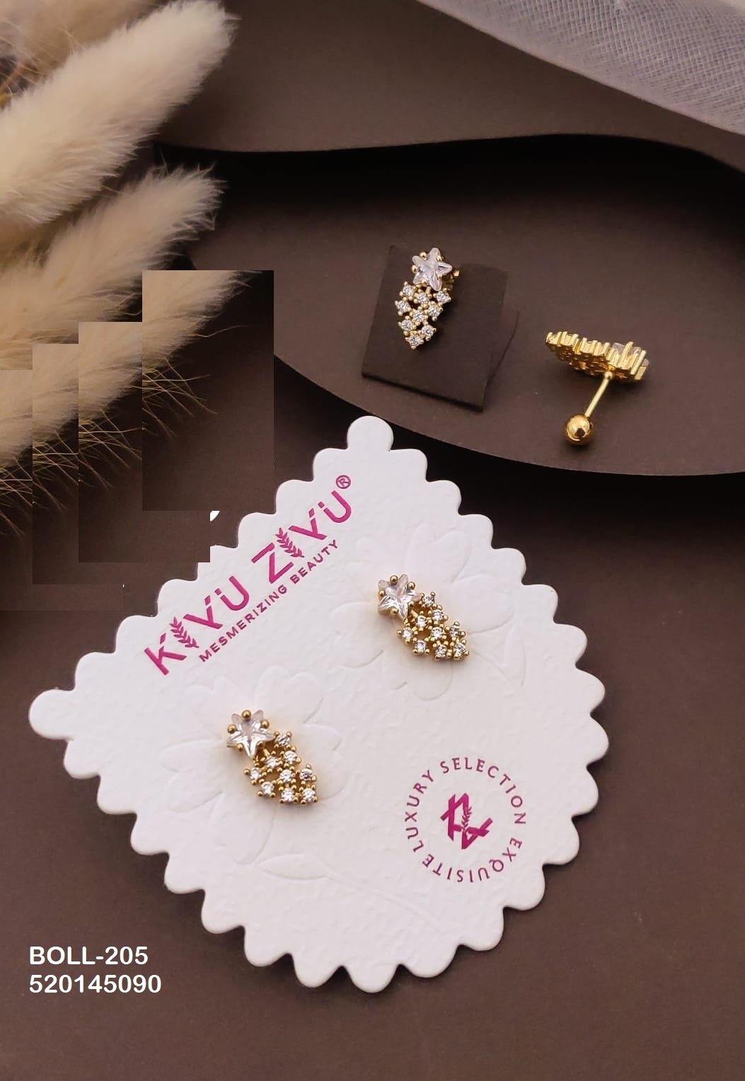 boll 205.jpg BOLL-205 Anti Tarnish Imported Boll Back Studs from Kiyu Ziyu by Zyra Creation