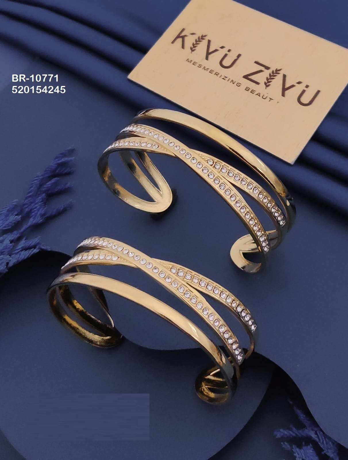 br 10771.jpeg BR-10771 Anti-Tarnish Stainless Steel KADA from Kiyu Ziyu by Zyra Creation
