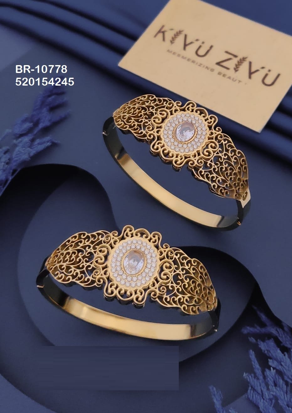 br 10778.jpeg BR-10778 Anti-Tarnish Stainless Steel KADA from Kiyu Ziyu by Zyra Creation