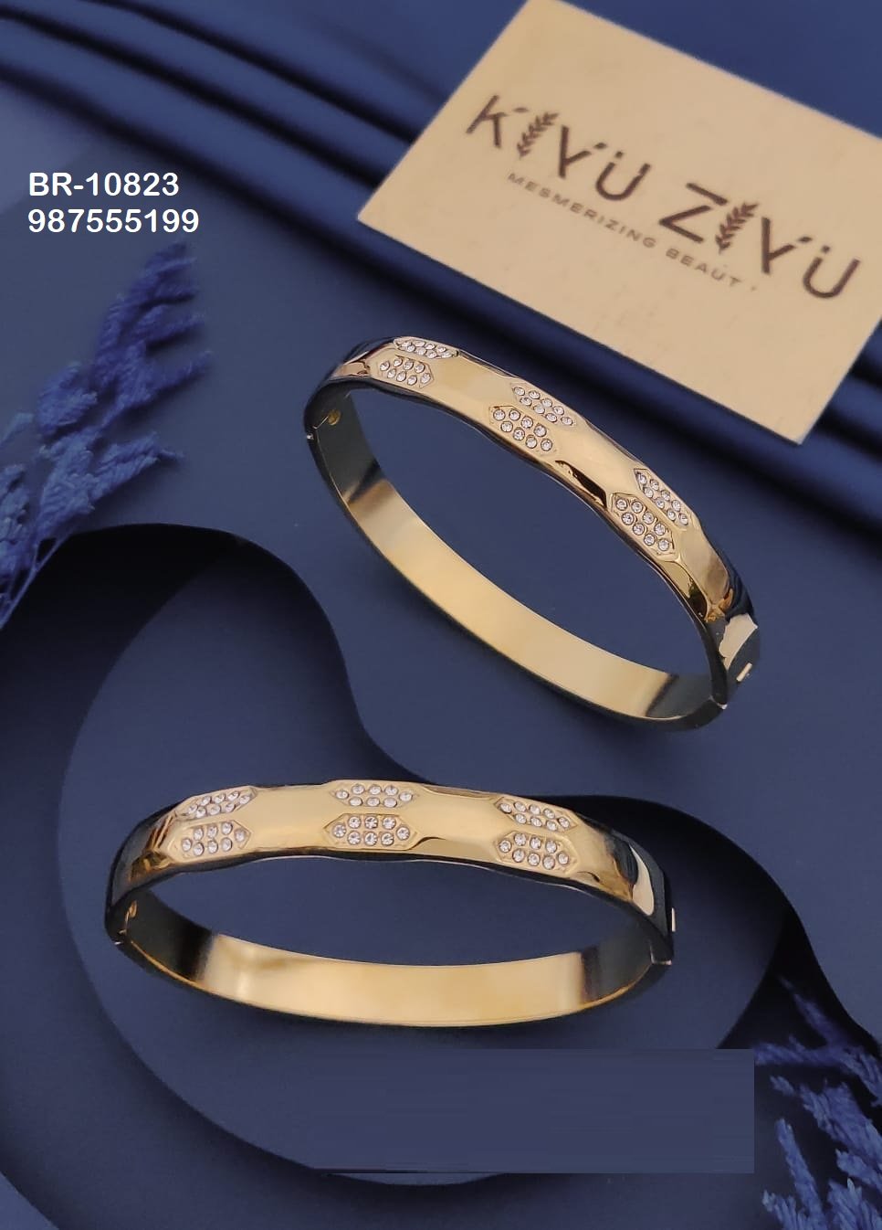 br 10823.jpeg BR-10823 Anti-Tarnish Stainless Steel KADA from Kiyu Ziyu by Zyra Creation