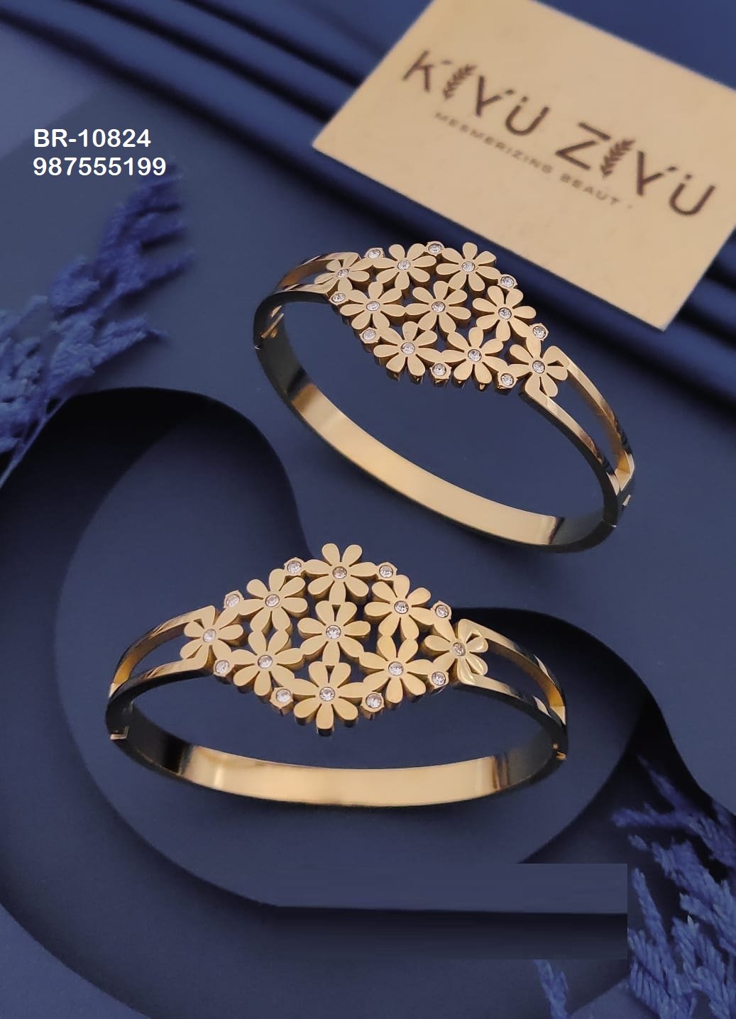 br 10824.jpeg BR-10824 Anti-Tarnish Stainless Steel KADA from Kiyu Ziyu by Zyra Creation