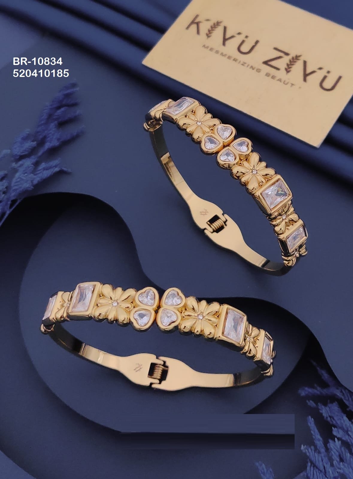 br 10834.jpeg BR-10834 Anti-Tarnish Stainless Steel KADA from Kiyu Ziyu by Zyra Creation