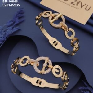 BR-10846 Anti-Tarnish Stainless Steel KADA from Kiyu Ziyu by Zyra Creation