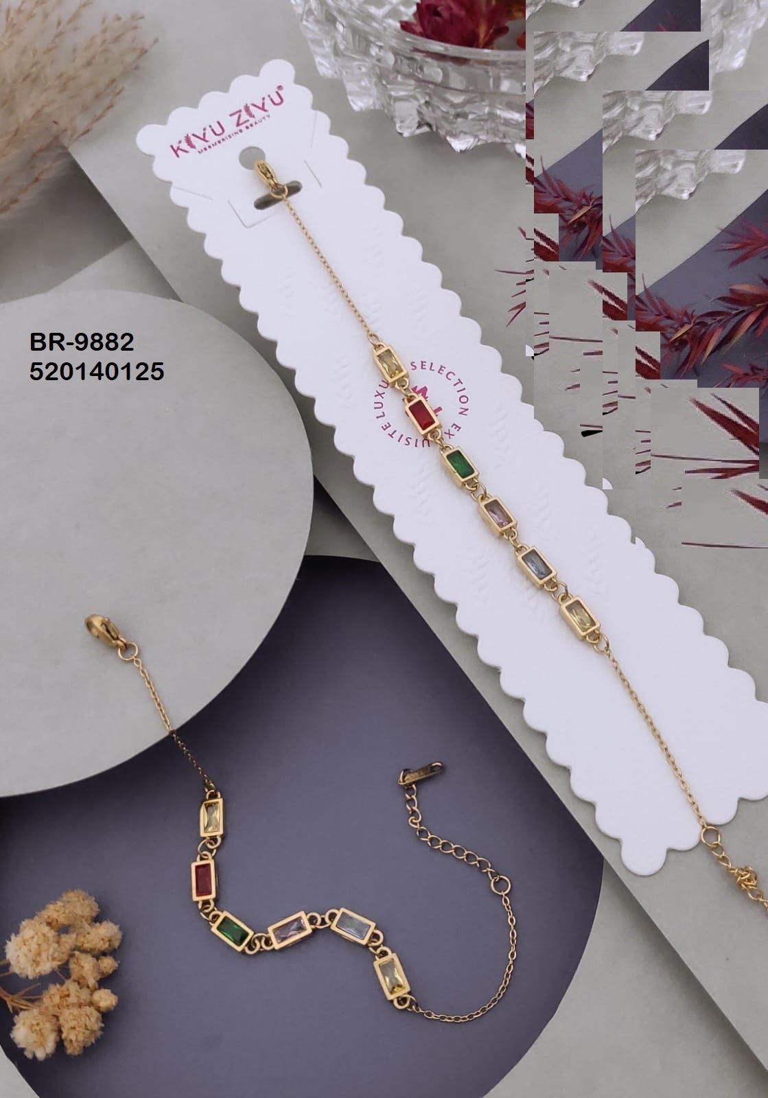 br 9882.jpeg BR-9882 Anti-Tarnish Stainless Steel Chain Bracelets from Kiyu Ziyu by Zyra Creation