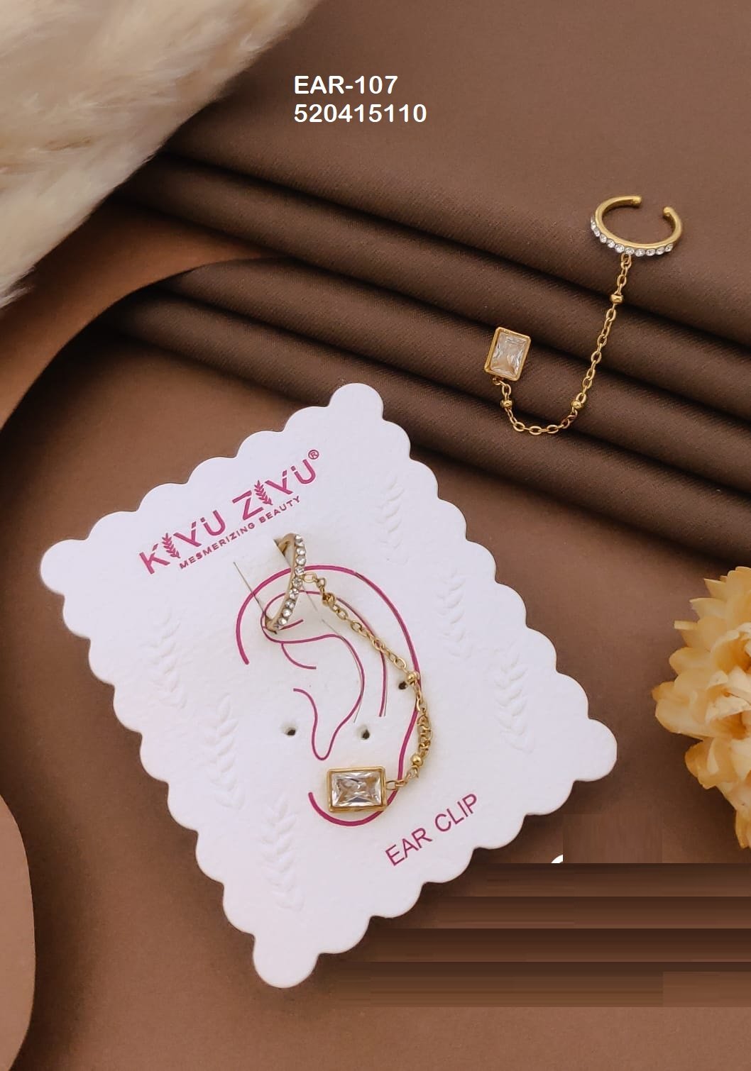 ear 107.jpeg EAR-107 Anti-Tarnish Stainless Steel Ear Cuffs from Kiyu Ziyu by Zyra Creation