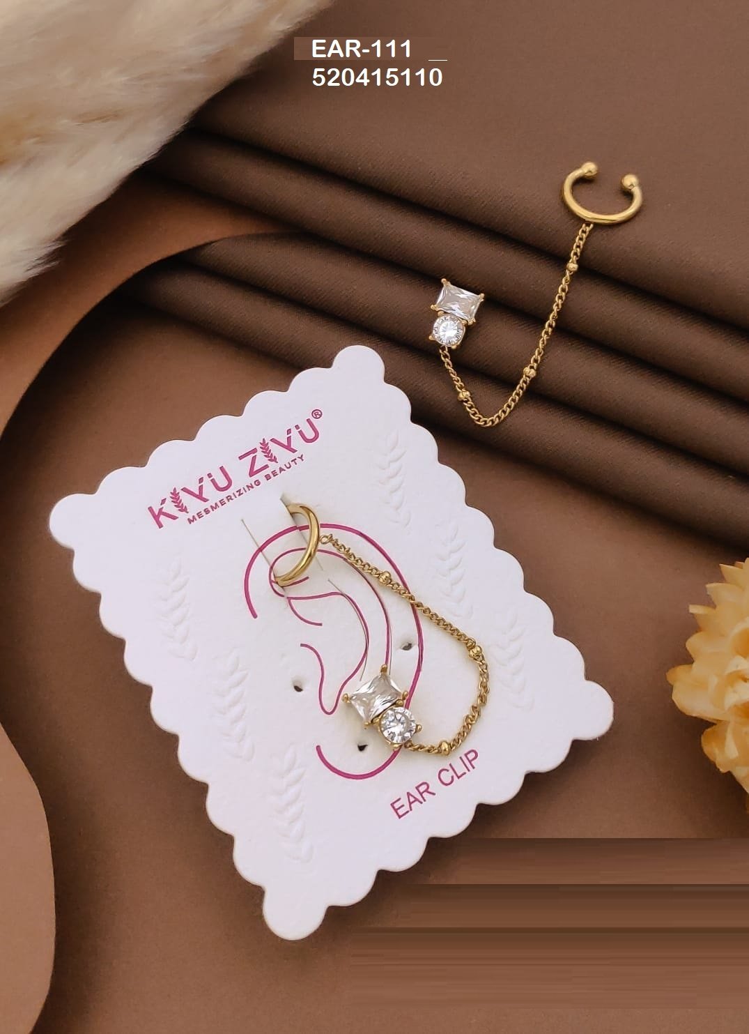 ear 111.jpeg EAR-111 Anti-Tarnish Stainless Steel Ear Cuffs from Kiyu Ziyu by Zyra Creation
