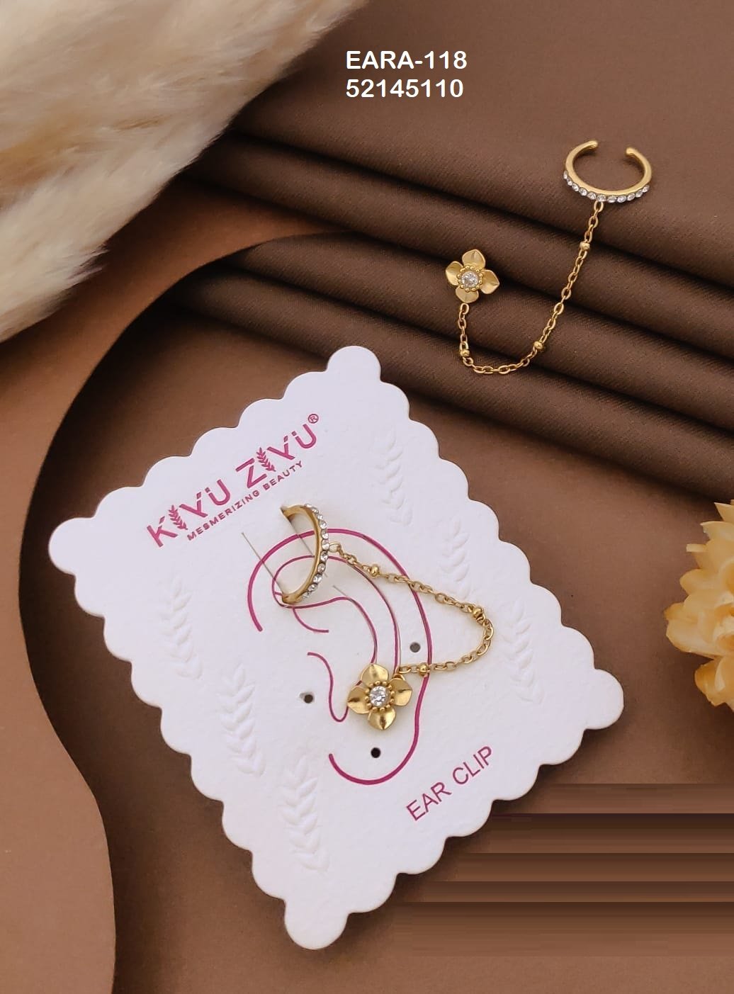 ear 118.jpeg EAR-118 Anti-Tarnish Stainless Steel Ear Cuffs from Kiyu Ziyu by Zyra Creation