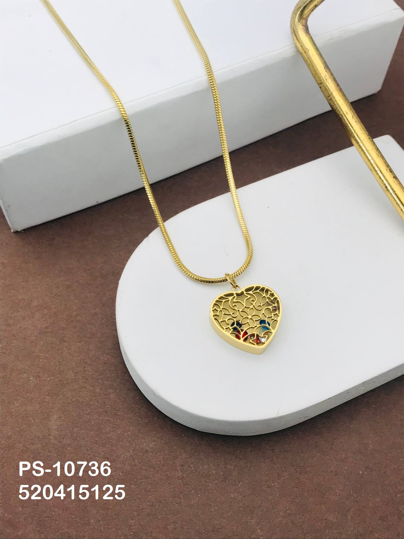 ps 10736.jpg PS-10736 Anti-Tarnish Stainless Steel Necklace from Kiyu Ziyu by Zyra Creation