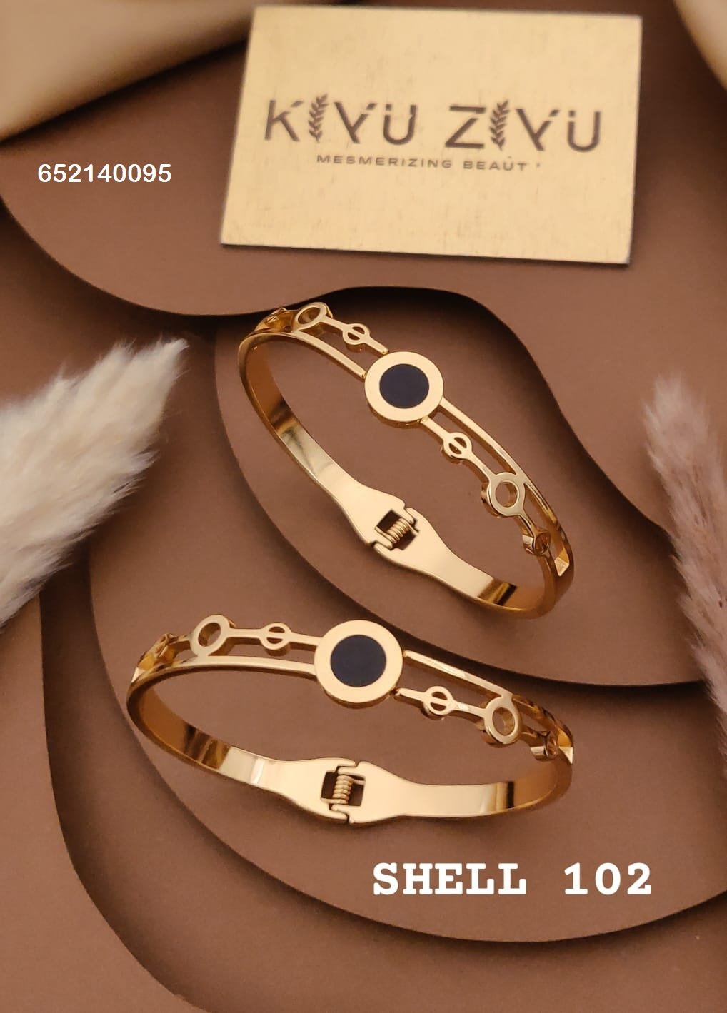 shell 102.jpg SHELL-102 Anti-Tarnish Stainless Steel Bracelet Under 99 from Kiyu Ziyu by Zyra Creation