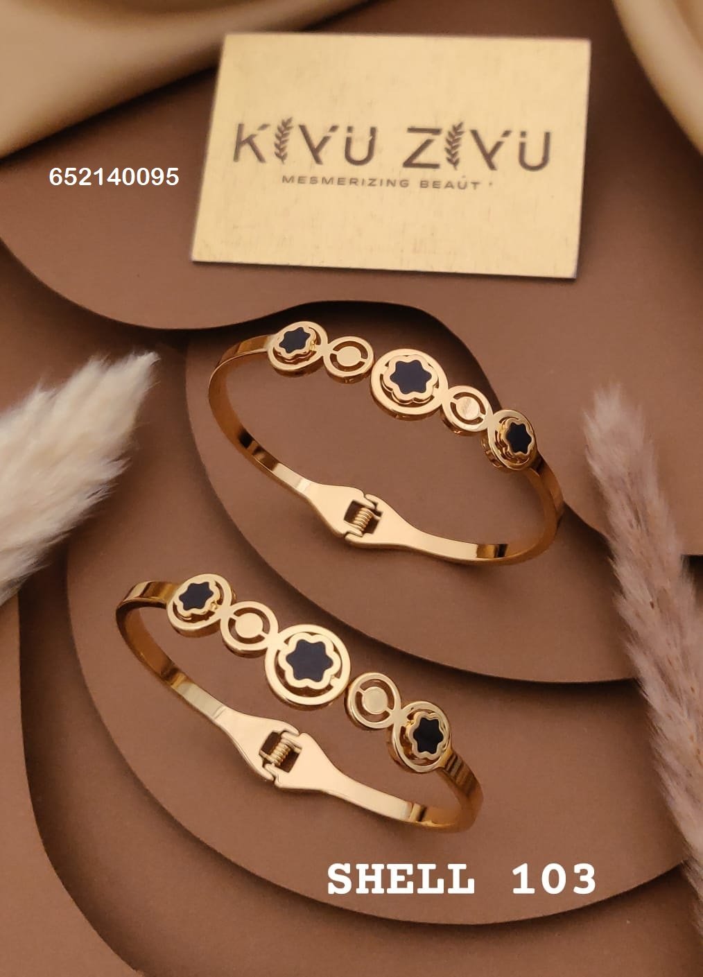 shell 103.jpg SHELL-103 Anti-Tarnish Stainless Steel Bracelet Under 99 from Kiyu Ziyu by Zyra Creation
