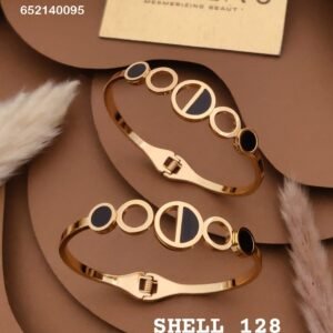SHELL-128 Anti-Tarnish Stainless Steel Bracelet Under 99 from Kiyu Ziyu by Zyra Creation