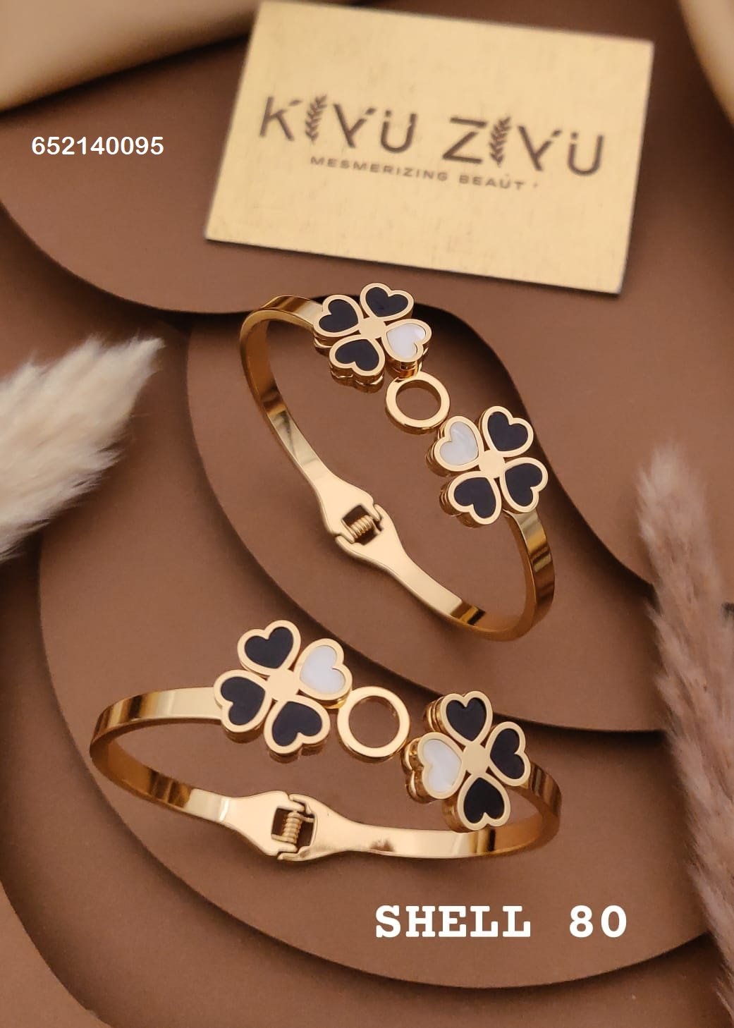 shell 80.jpg SHELL-80 Anti-Tarnish Stainless Steel Bracelet Under 99 from Kiyu Ziyu by Zyra Creation