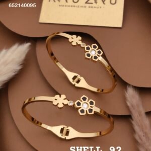 SHELL-92 Anti-Tarnish Stainless Steel Bracelet Under 99 from Kiyu Ziyu by Zyra Creation