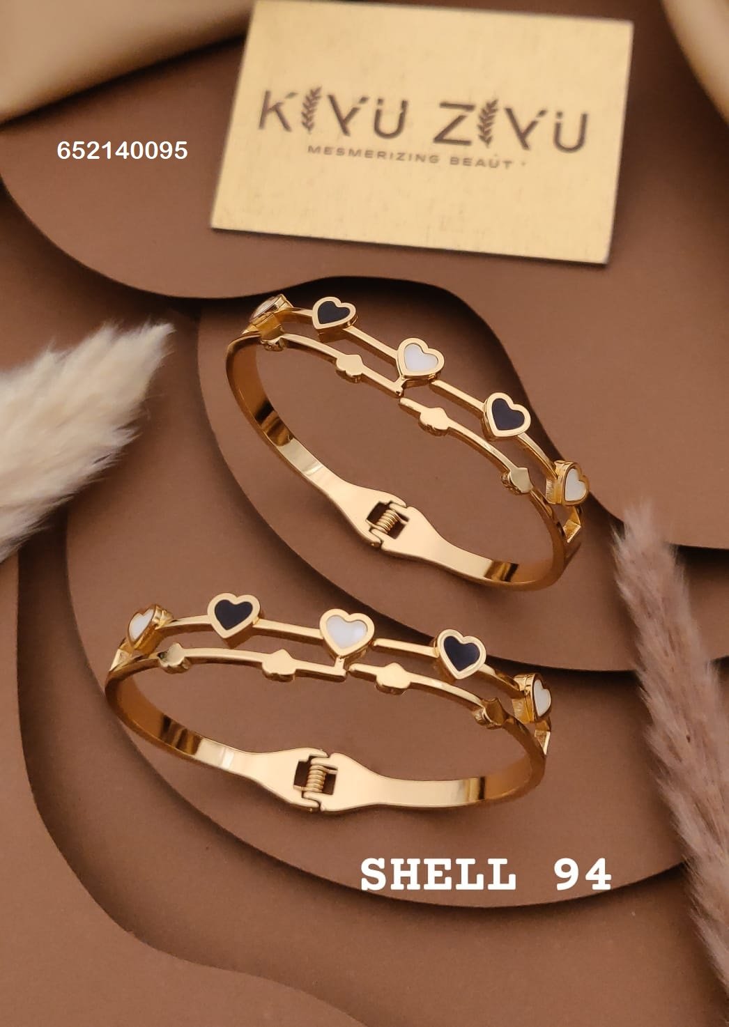 shell 94.jpg SHELL-94 Anti-Tarnish Stainless Steel Bracelet Under 99 from Kiyu Ziyu by Zyra Creation
