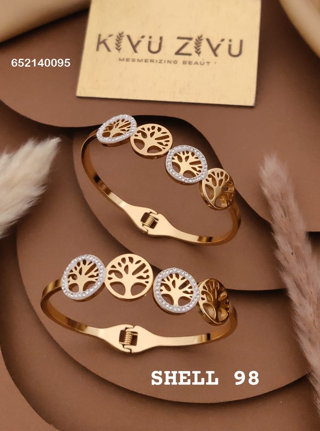 shell 98.jpg SHELL-98 Anti-Tarnish Stainless Steel Bracelet Under 99 from Kiyu Ziyu by Zyra Creation