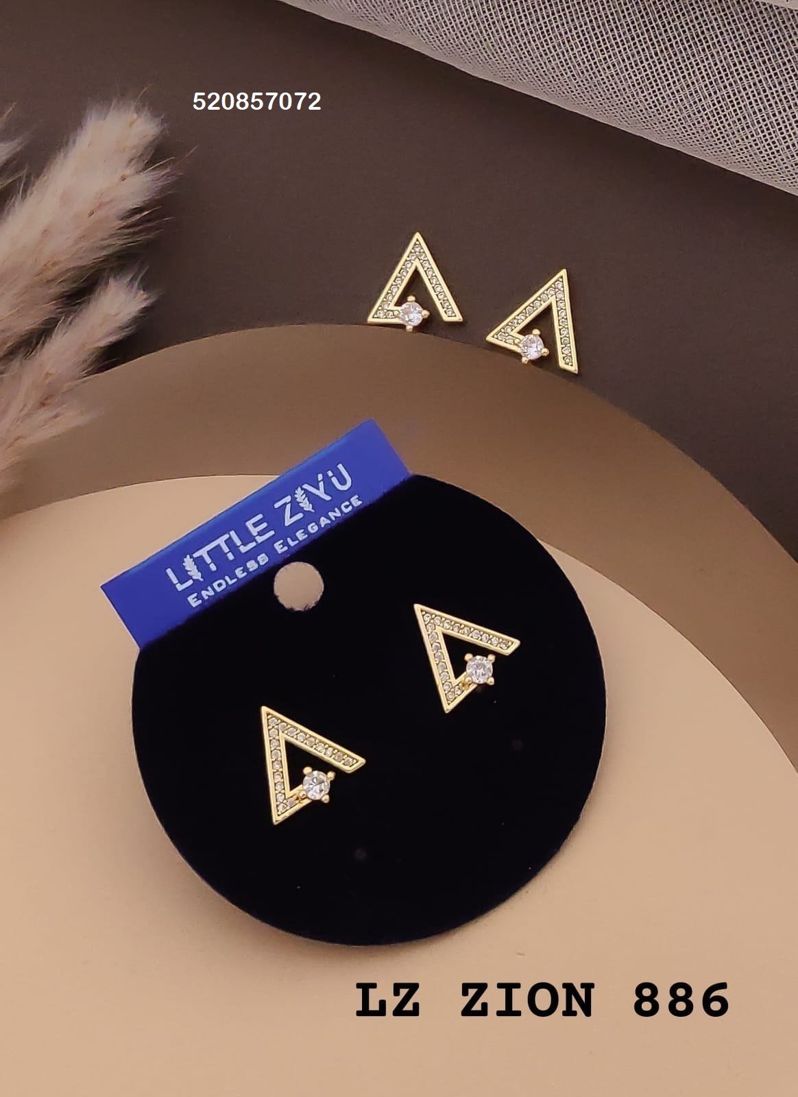zion 886.jpg ZION-886 Anti Tarnish Imported Earrings from Kiyu Ziyu by Zyra Creation