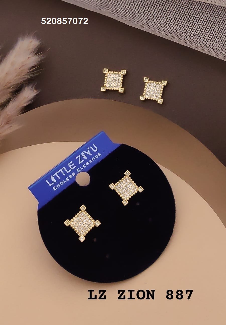 zion 887.jpg ZION-887 Anti Tarnish Imported Earrings from Kiyu Ziyu by Zyra Creation