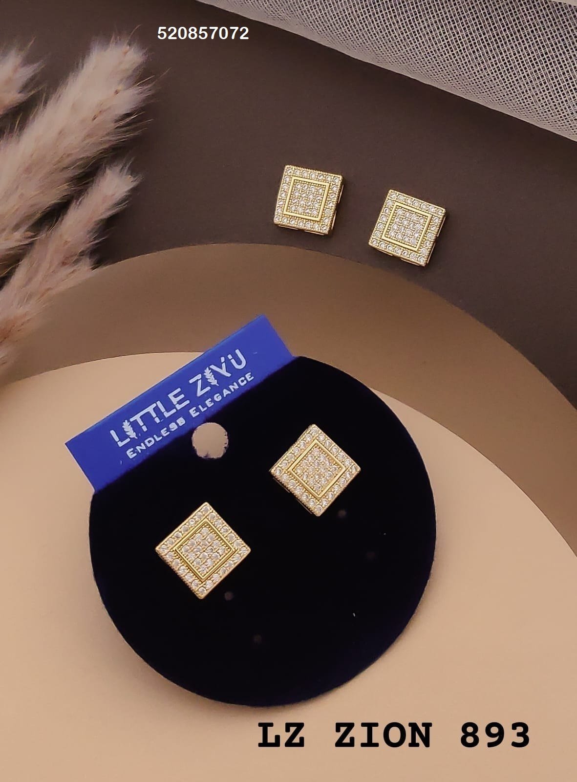 zion 893.jpg ZION-893 Anti Tarnish Imported Earrings from Kiyu Ziyu by Zyra Creation