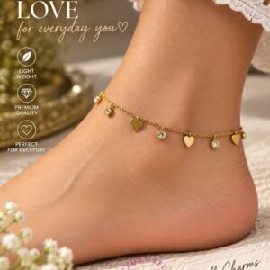 ANK-651 Anti-Tarnish Stainless Steel Anklets from Kiyu Ziyu by Zyra Creation
