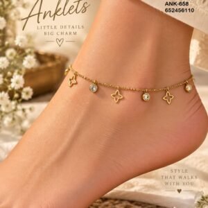 ANK-658 Anti-Tarnish Stainless Steel Anklets from Kiyu Ziyu by Zyra Creation
