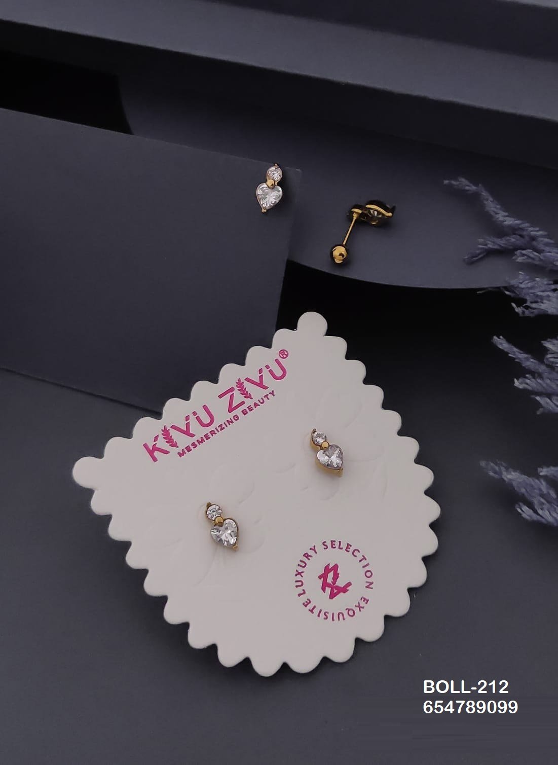 boll 212.jpg BOLL-212 Anti-Tarnish Stainless Steel Boll Back Studs from Kiyu Ziyu by Zyra Creation