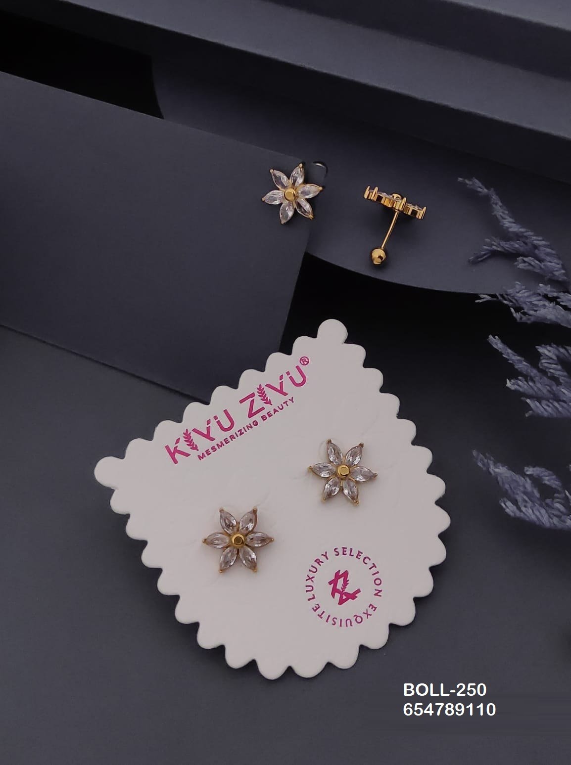 boll 250.jpg BOLL-250 Anti-Tarnish Stainless Steel Boll Back Studs from Kiyu Ziyu by Zyra Creation