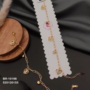 BR-10198 Anti-Tarnish Stainless Steel Bracelet Style Bhabhi Rakhi from Kiyu Ziyu by Zyra Creation