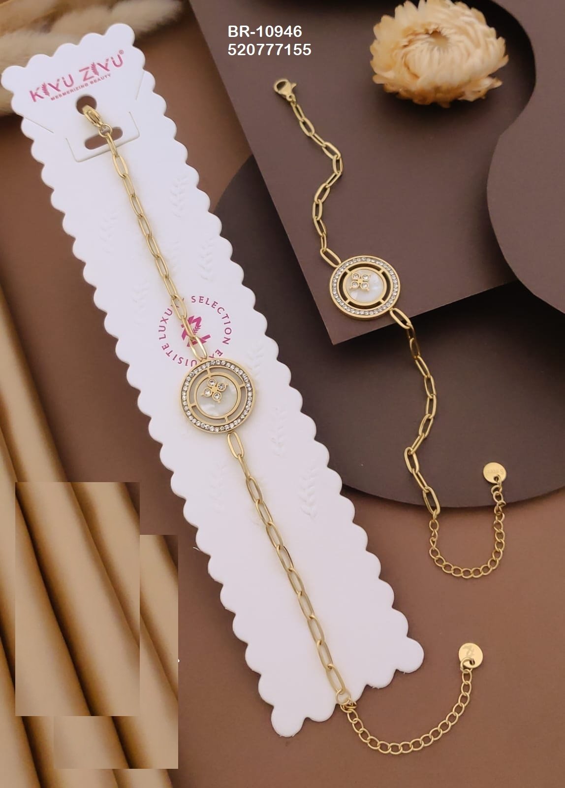 br 10946.jpeg BR-10946 Anti-Tarnish Stainless Steel Chain Bracelets from Kiyu Ziyu by Zyra Creation