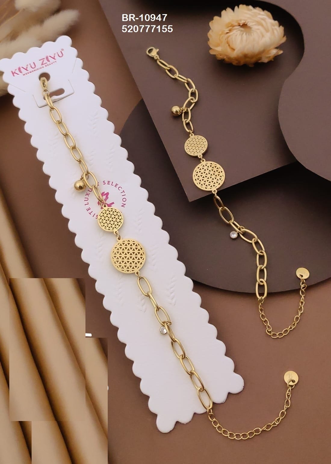 br 10947.jpeg BR-10947 Anti-Tarnish Stainless Steel Chain Bracelets from Kiyu Ziyu by Zyra Creation