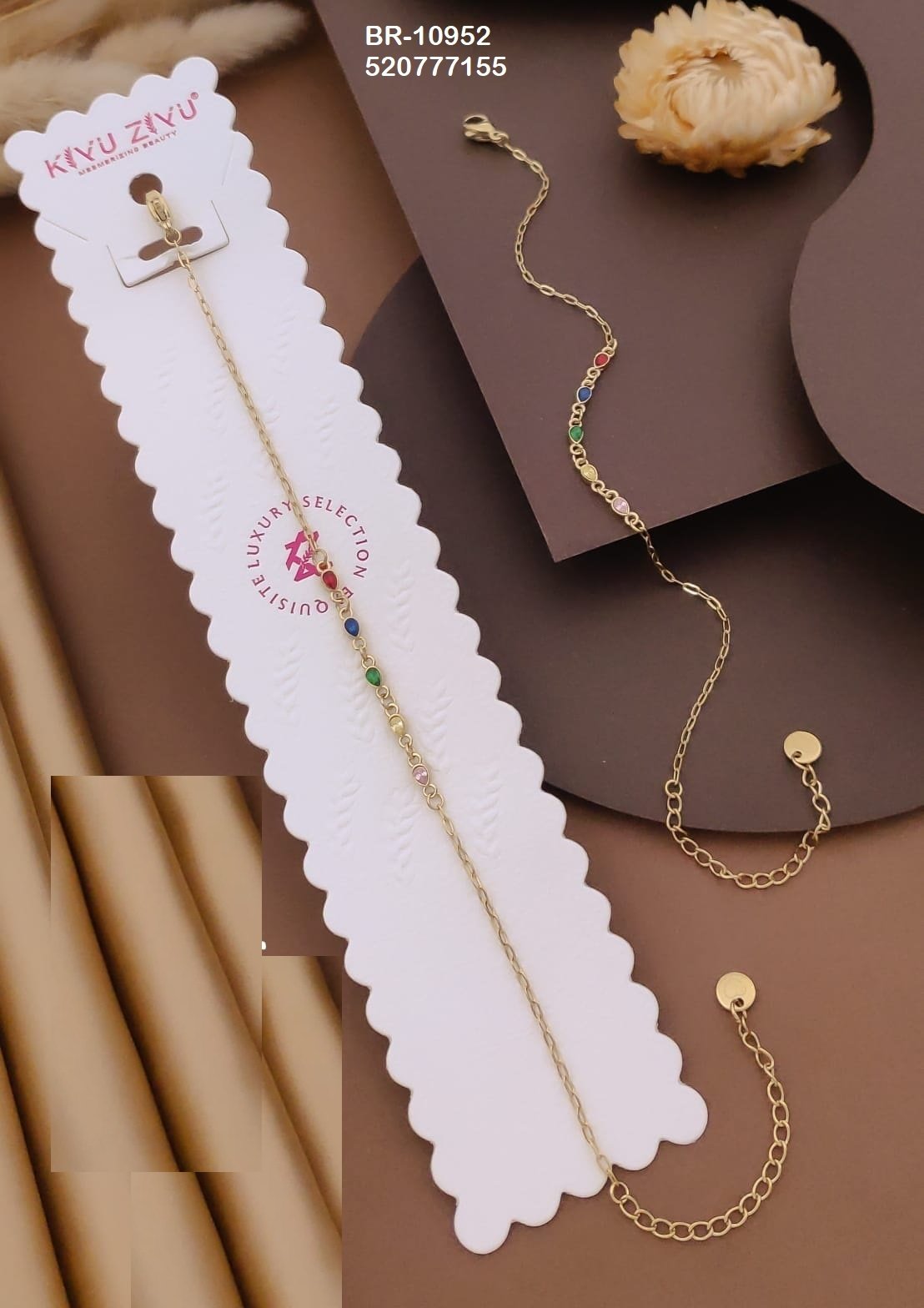 br 10952.jpeg BR-10952 Anti-Tarnish Stainless Steel Chain Bracelets from Kiyu Ziyu by Zyra Creation
