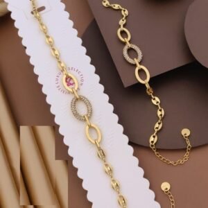 BR-10954 Anti-Tarnish Stainless Steel Chain Bracelets from Kiyu Ziyu by Zyra Creation