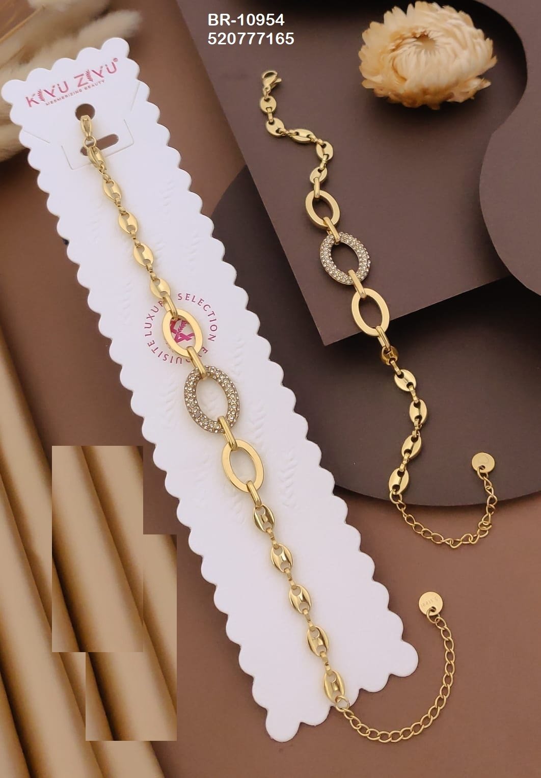 br 10954.jpeg BR-10954 Anti-Tarnish Stainless Steel Chain Bracelets from Kiyu Ziyu by Zyra Creation