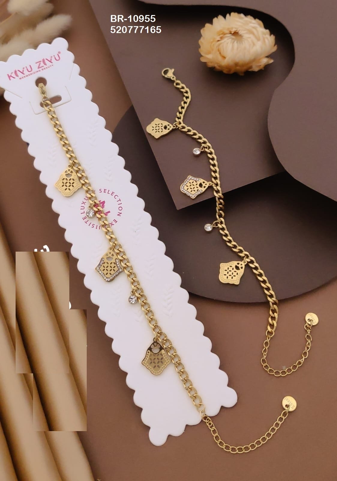 br 10955.jpeg BR-10955 Anti-Tarnish Stainless Steel Chain Bracelets from Kiyu Ziyu by Zyra Creation