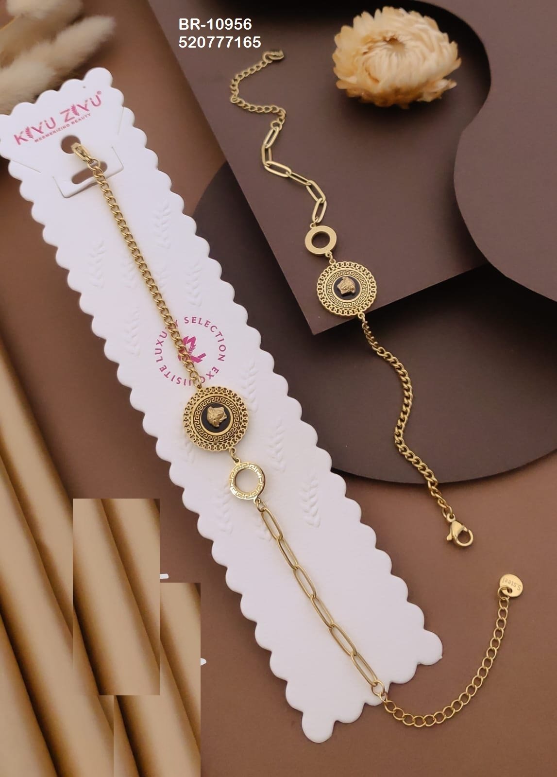br 10956.jpeg BR-10956 Anti-Tarnish Stainless Steel Chain Bracelets from Kiyu Ziyu by Zyra Creation