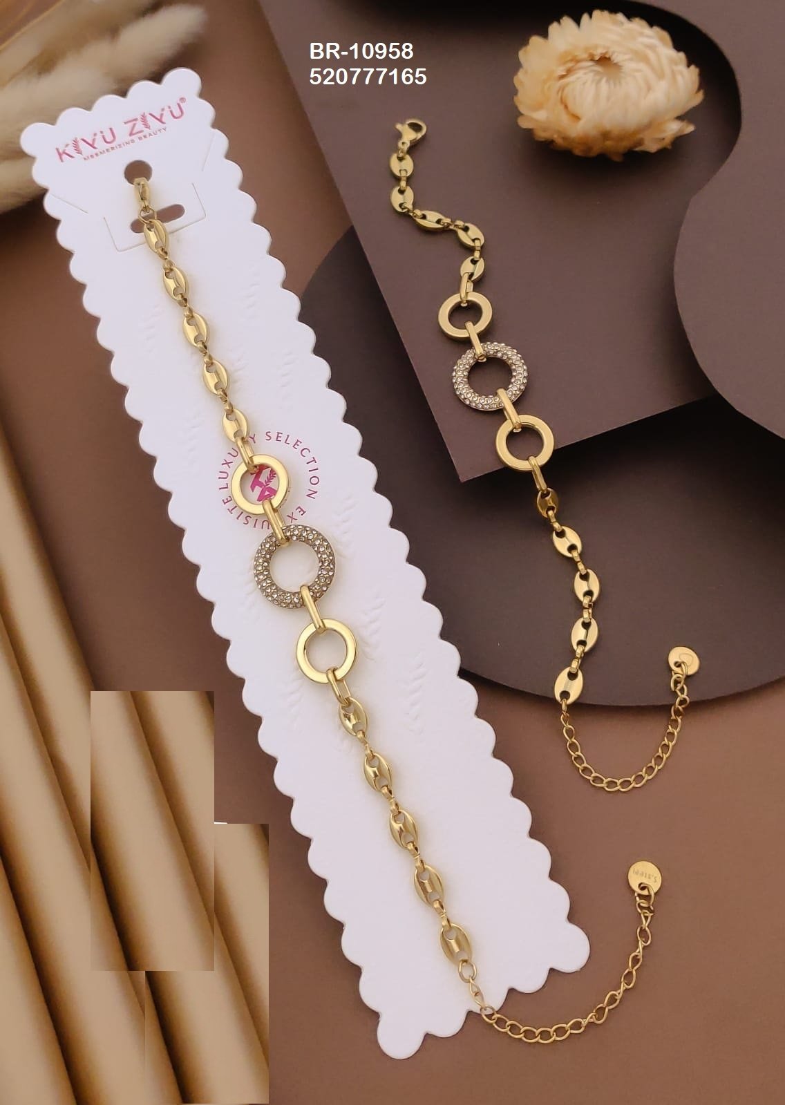 br 10958.jpeg BR-10958 Anti-Tarnish Stainless Steel Chain Bracelets from Kiyu Ziyu by Zyra Creation