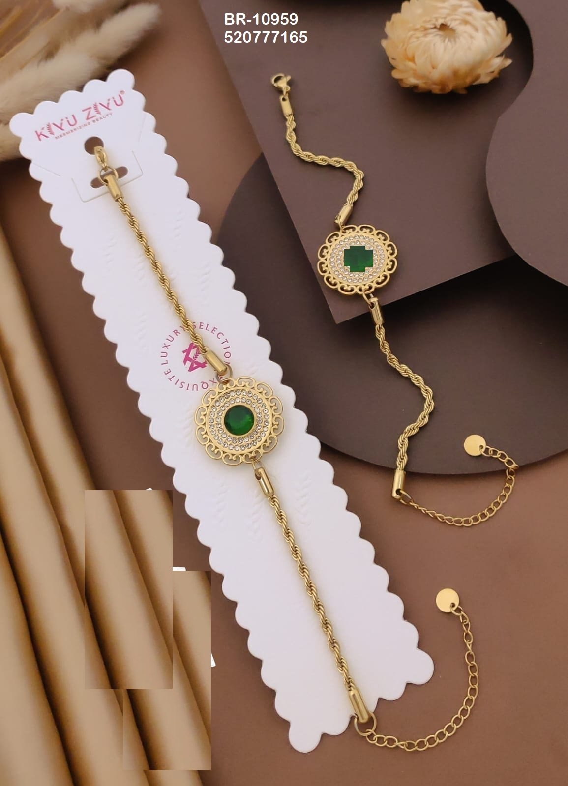 br 10959.jpeg BR-10959 Anti-Tarnish Stainless Steel Chain Bracelets from Kiyu Ziyu by Zyra Creation