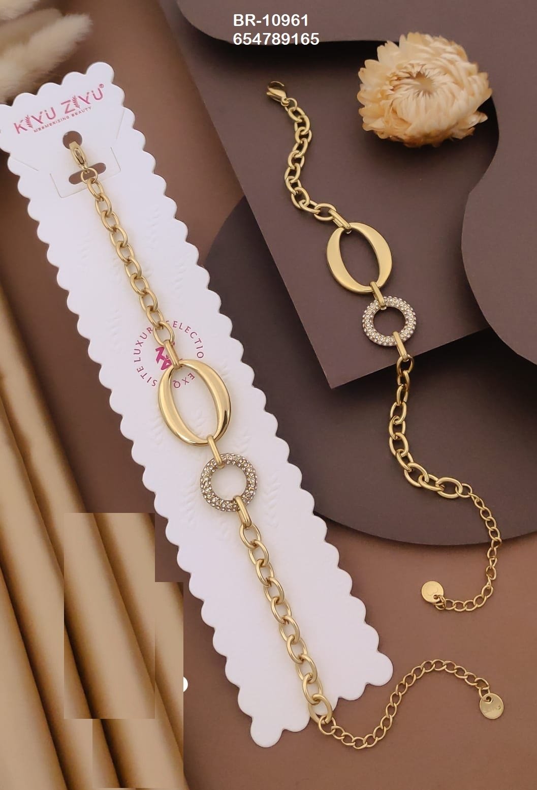br 10961.jpeg BR-10961 Anti-Tarnish Stainless Steel Chain Bracelets from Kiyu Ziyu by Zyra Creation
