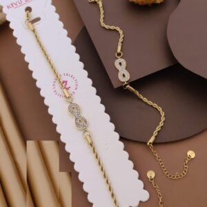 BR-10962 Anti-Tarnish Stainless Steel Chain Bracelets from Kiyu Ziyu by Zyra Creation
