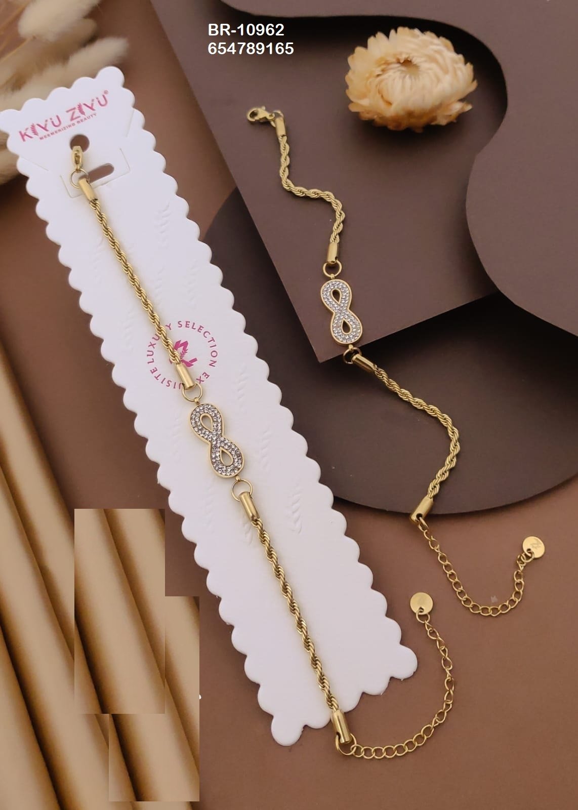 br 10962.jpeg BR-10962 Anti-Tarnish Stainless Steel Chain Bracelets from Kiyu Ziyu by Zyra Creation