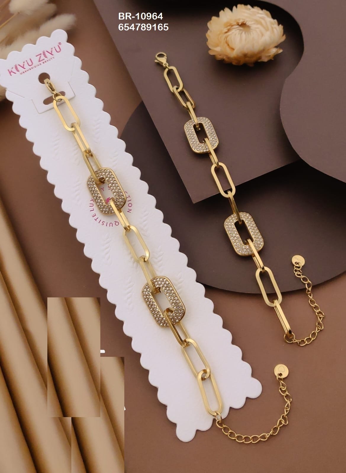 br 10964.jpeg BR-10964 Anti-Tarnish Stainless Steel Chain Bracelets from Kiyu Ziyu by Zyra Creation