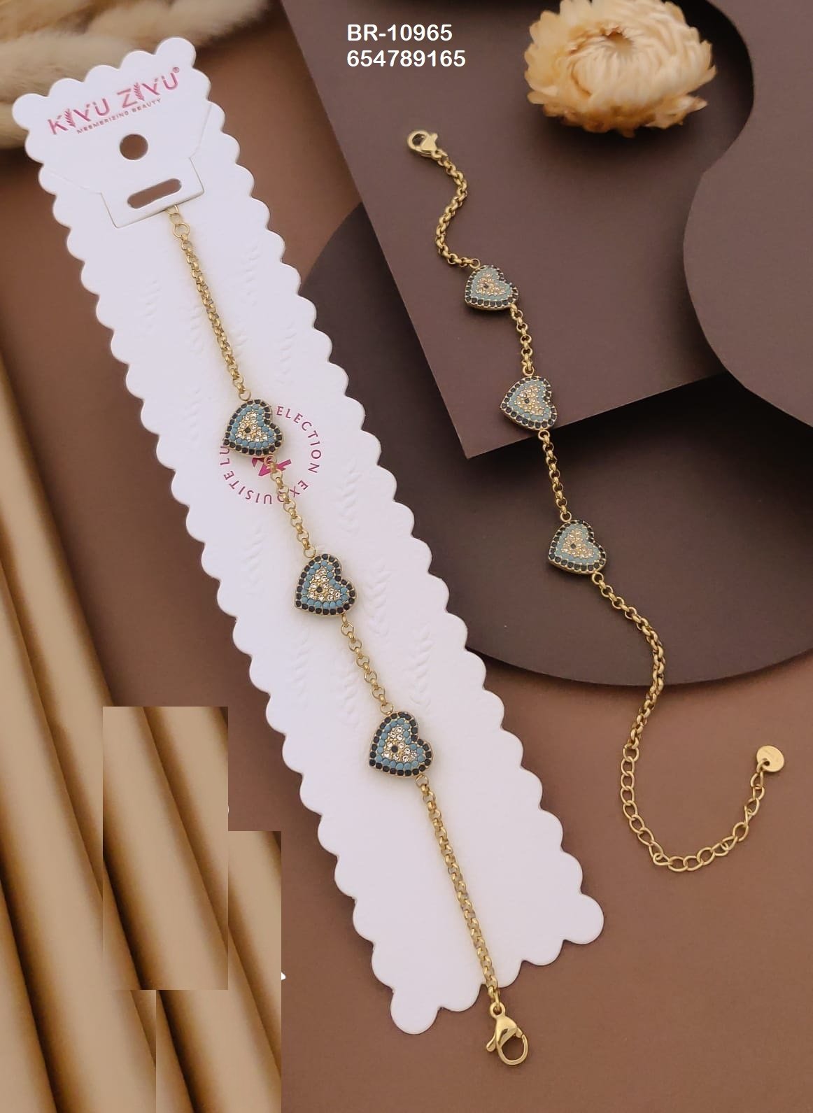 br 10965.jpeg BR-10965 Anti-Tarnish Stainless Steel Chain Bracelets from Kiyu Ziyu by Zyra Creation