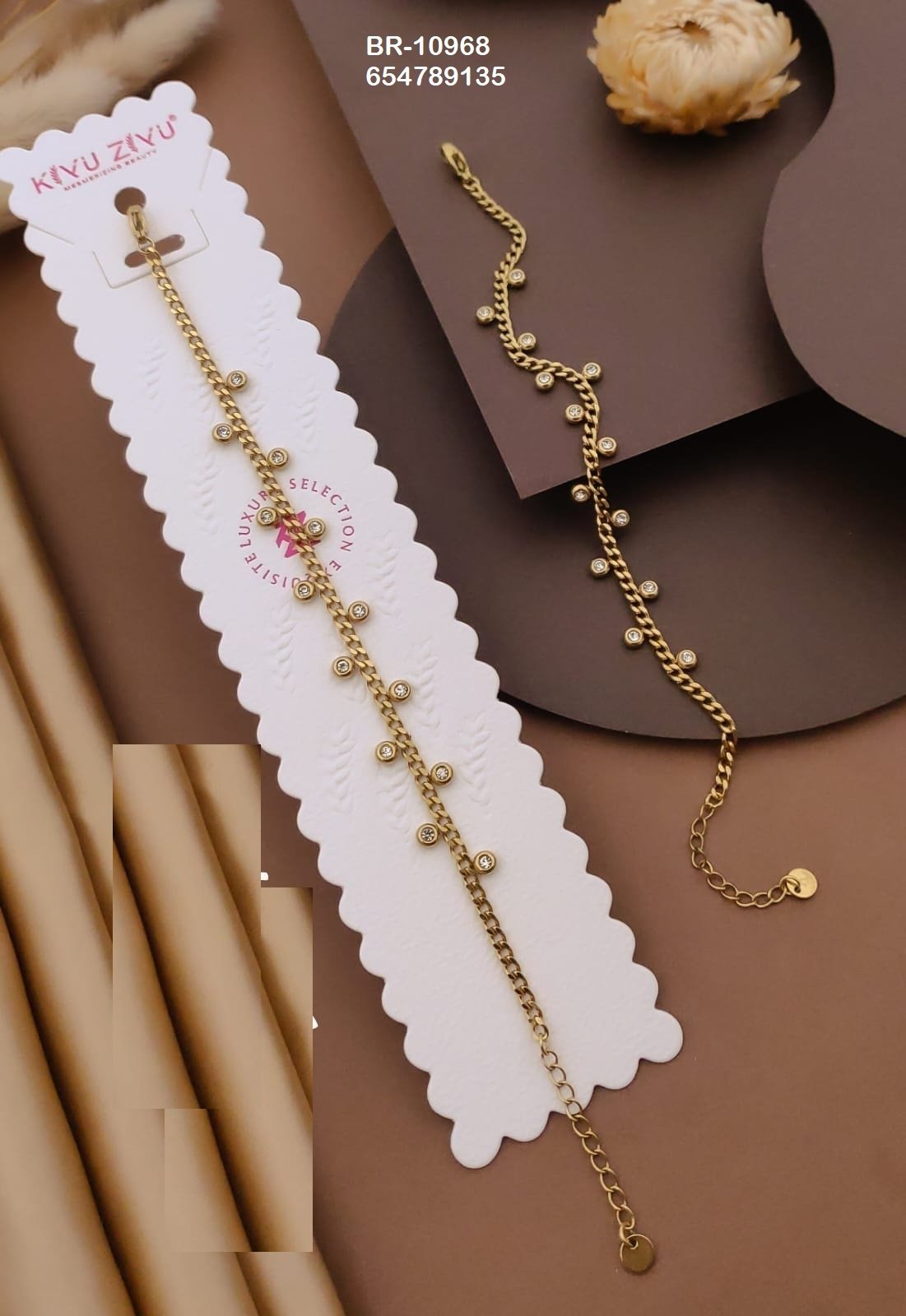 br 10968.jpeg BR-10968 Anti-Tarnish Stainless Steel Chain Bracelets from Kiyu Ziyu by Zyra Creation